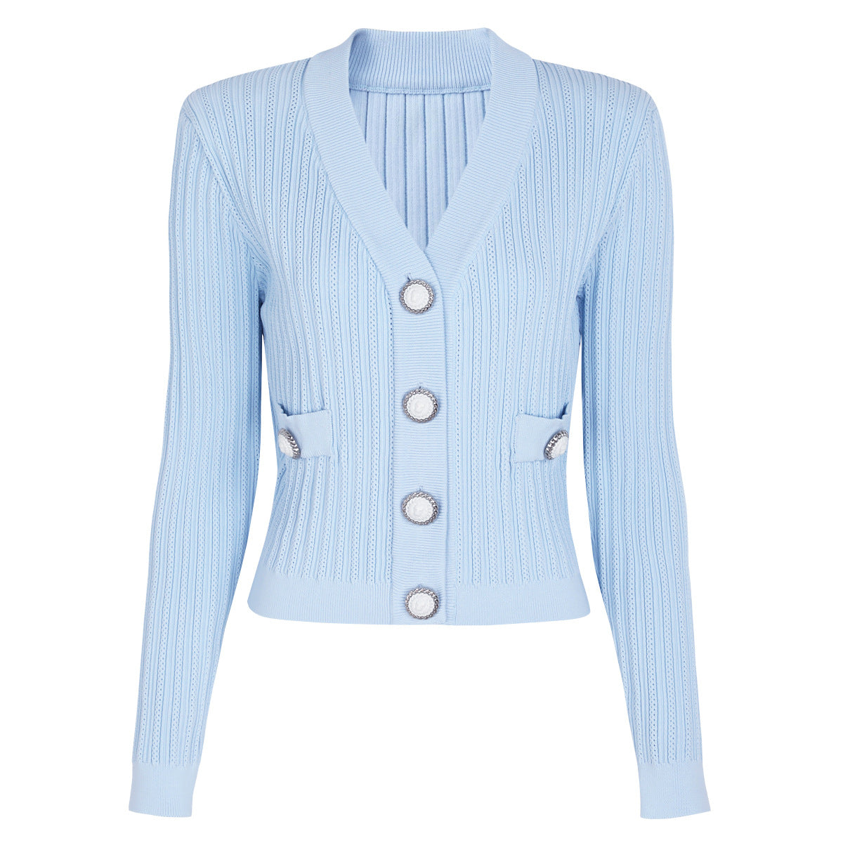 25ss European and American spring and autumn knitted sweater coat