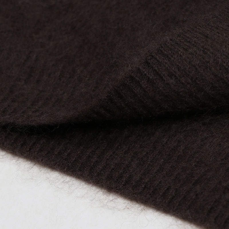 25ss Ladylike cashmere fleece sweater for autumn and winter