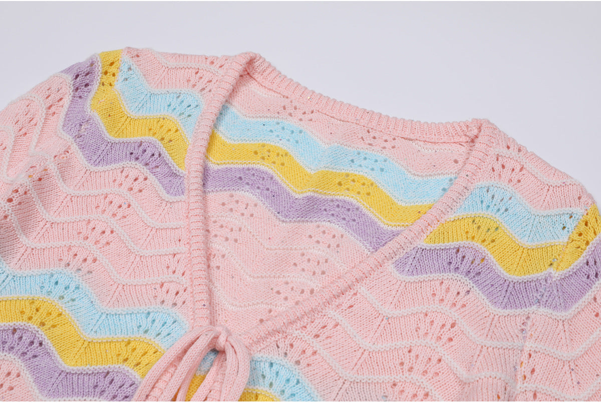 25ss A slimming knitted sweater jacket for summer and autumn