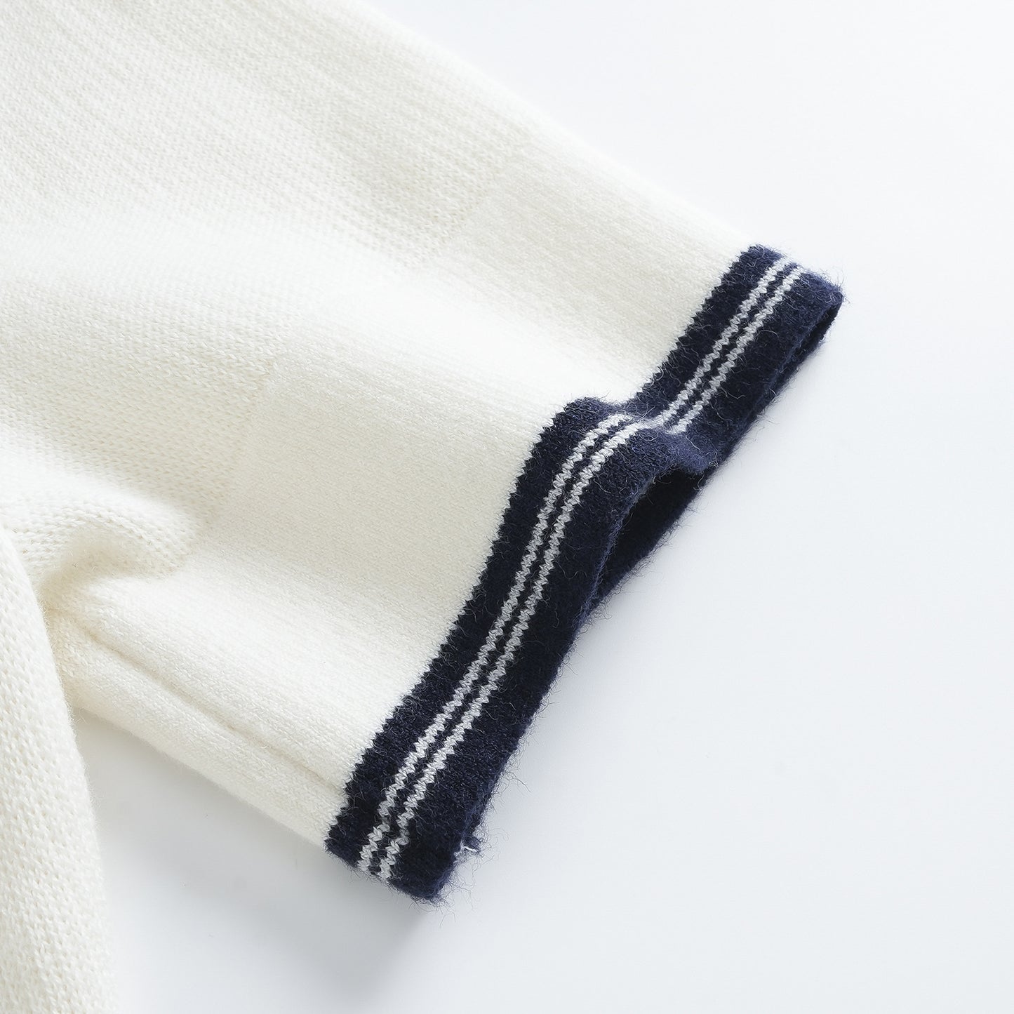 25ss polo collar stylish A-line knitted dress