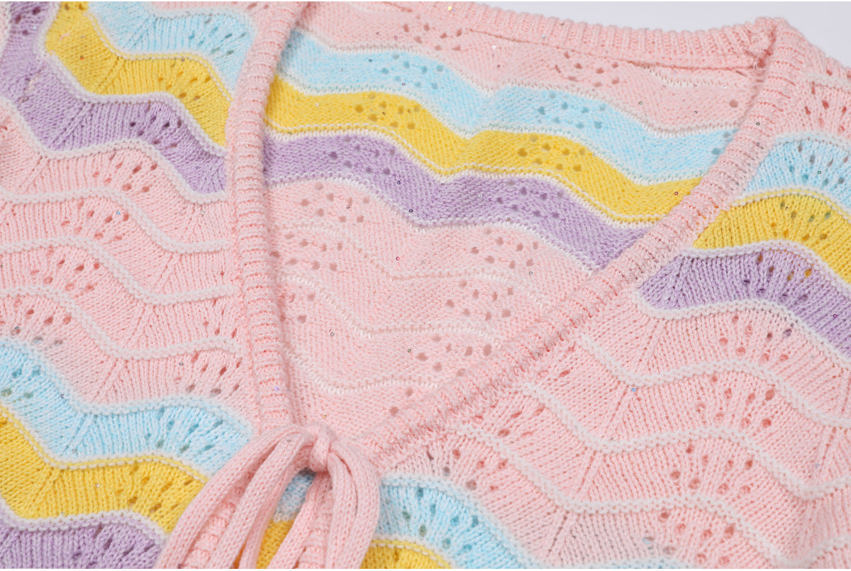 25ss A slimming knitted sweater jacket for summer and autumn