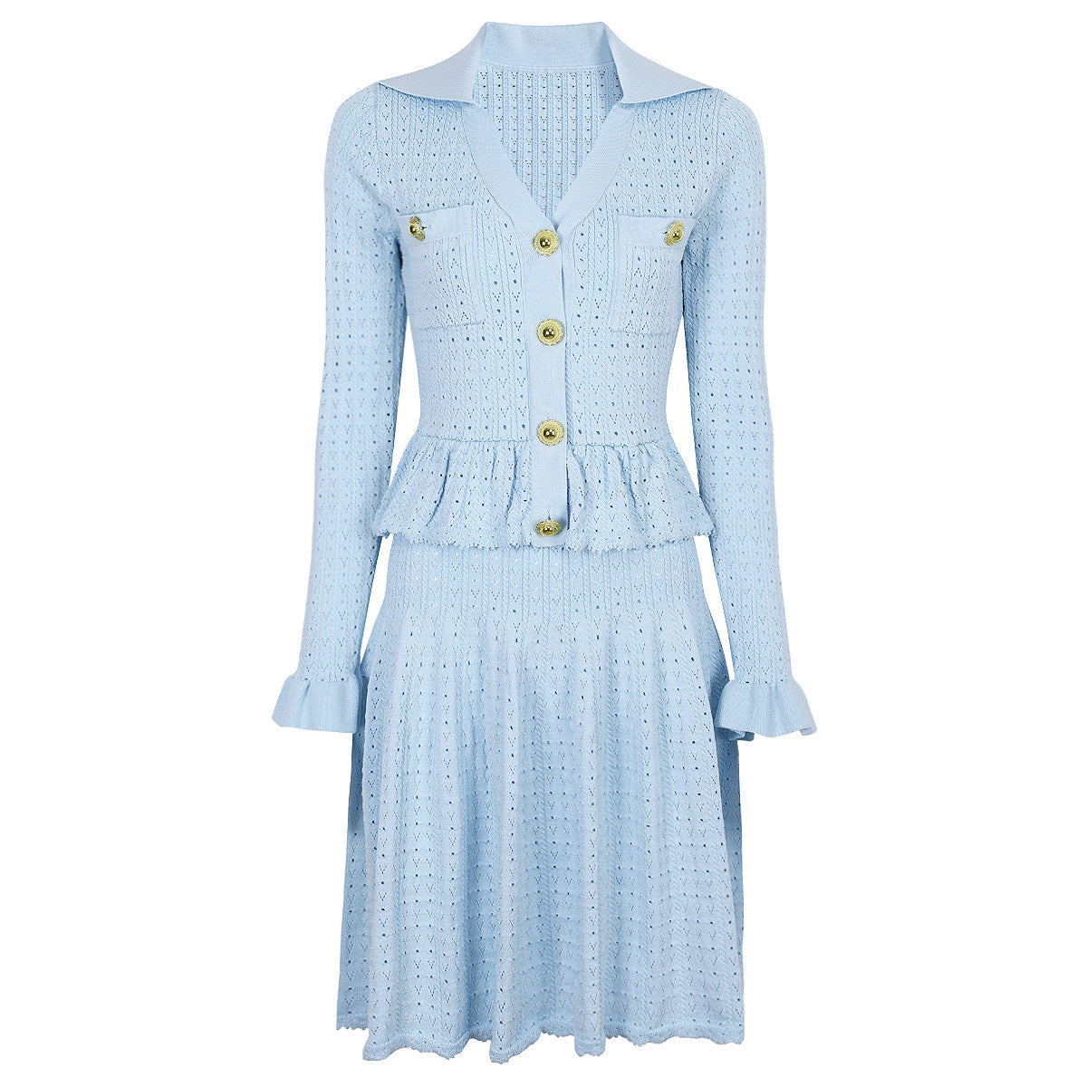 25ss European and American fashionable knitted dress