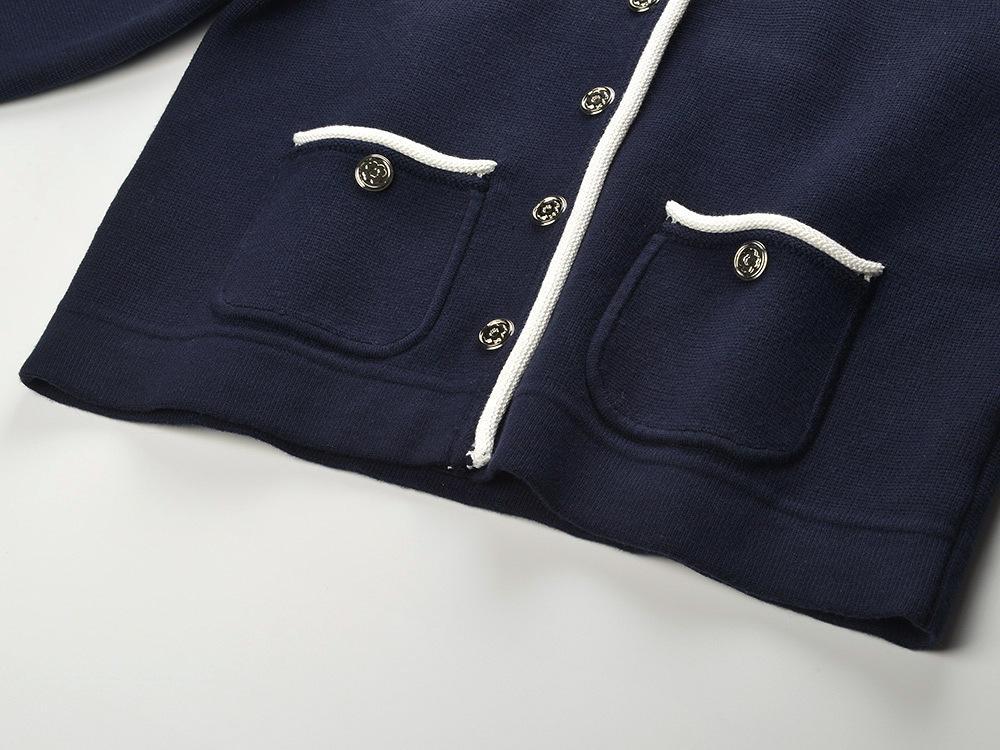 25ss A simple and versatile chanel-style knitted cardigan