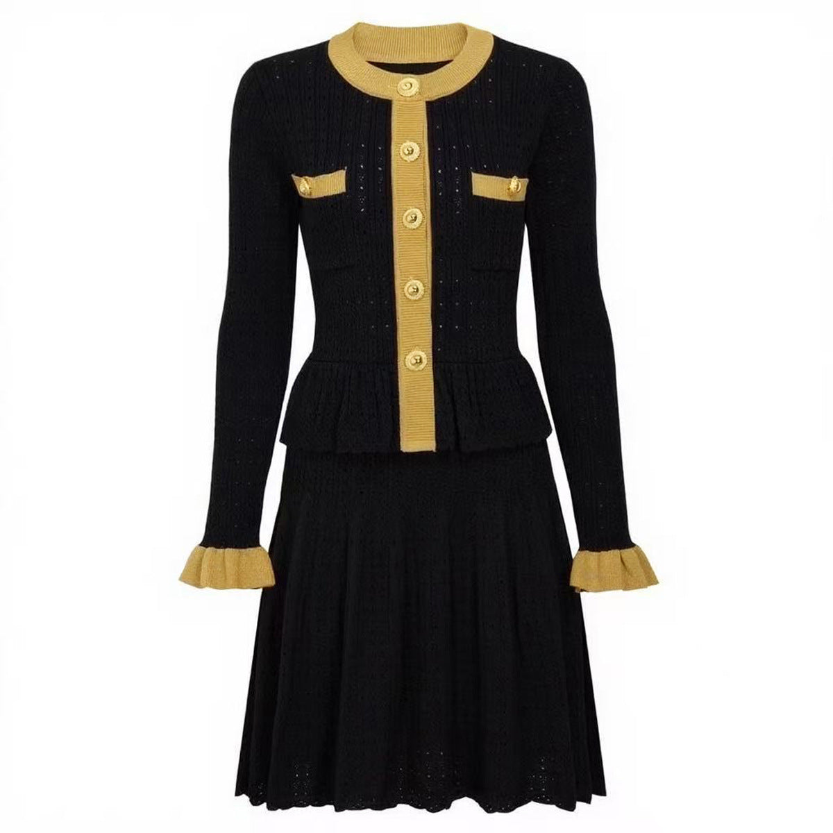 25ss Short European and American knitted dresses for autumn and winter