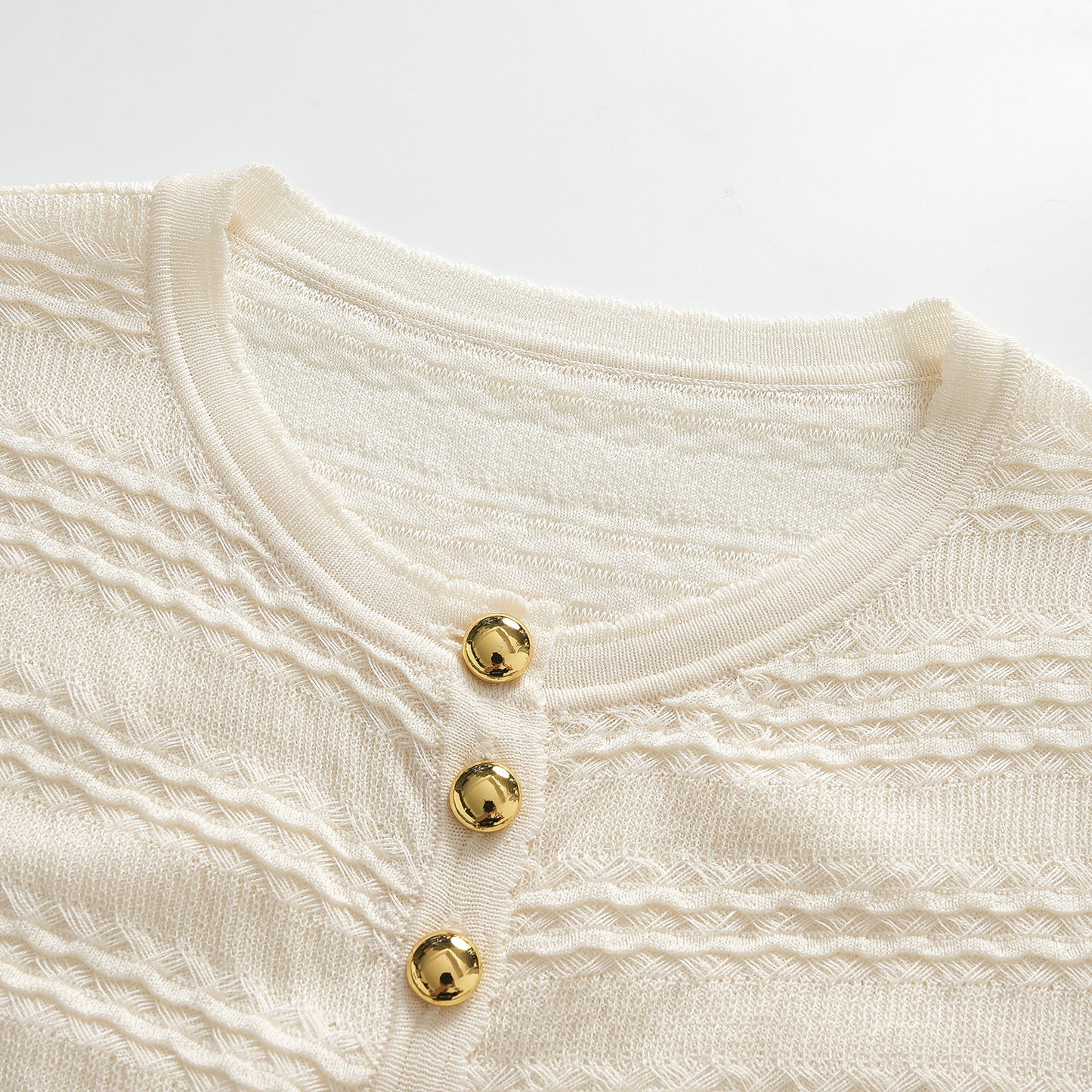 25ss Early autumn ruffled hem knitted cardigan