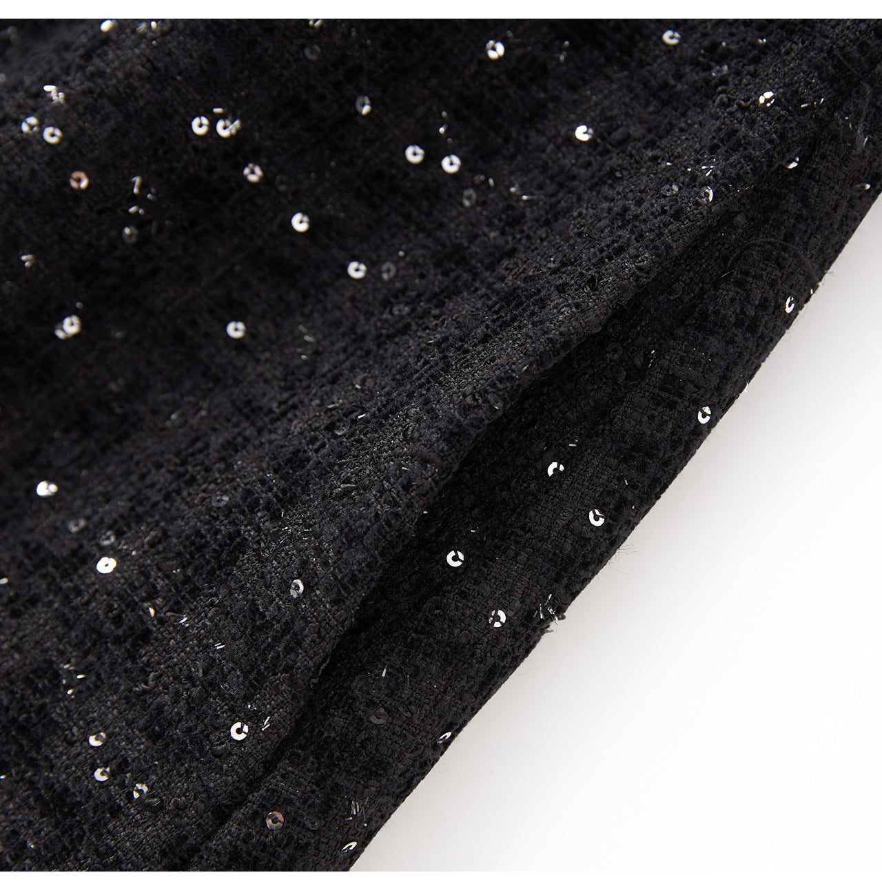25ss Light luxury chanel-style tweed sleeveless vest dress