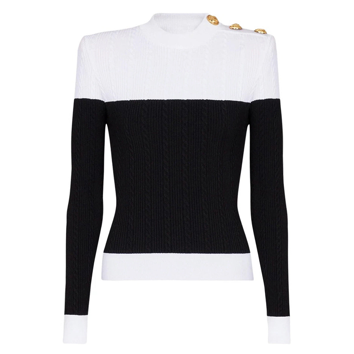 25ss A versatile wool blend knitted sweater for spring and autumn