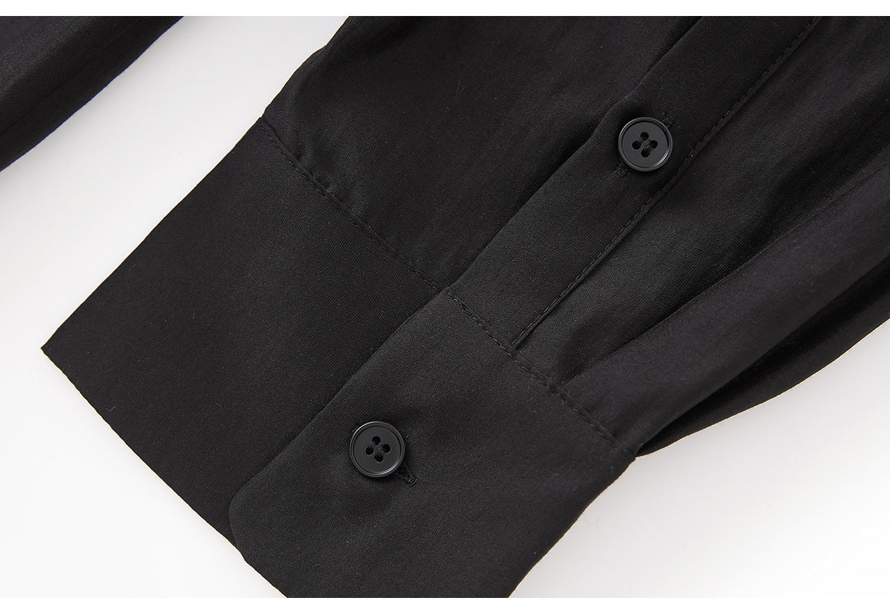 25ss French three-dimensional embroidery long-sleeved shirt