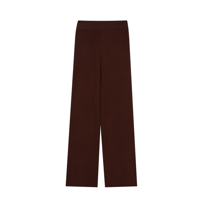 25ss Spring and Autumn Polo collar cashmere knitted casual suit