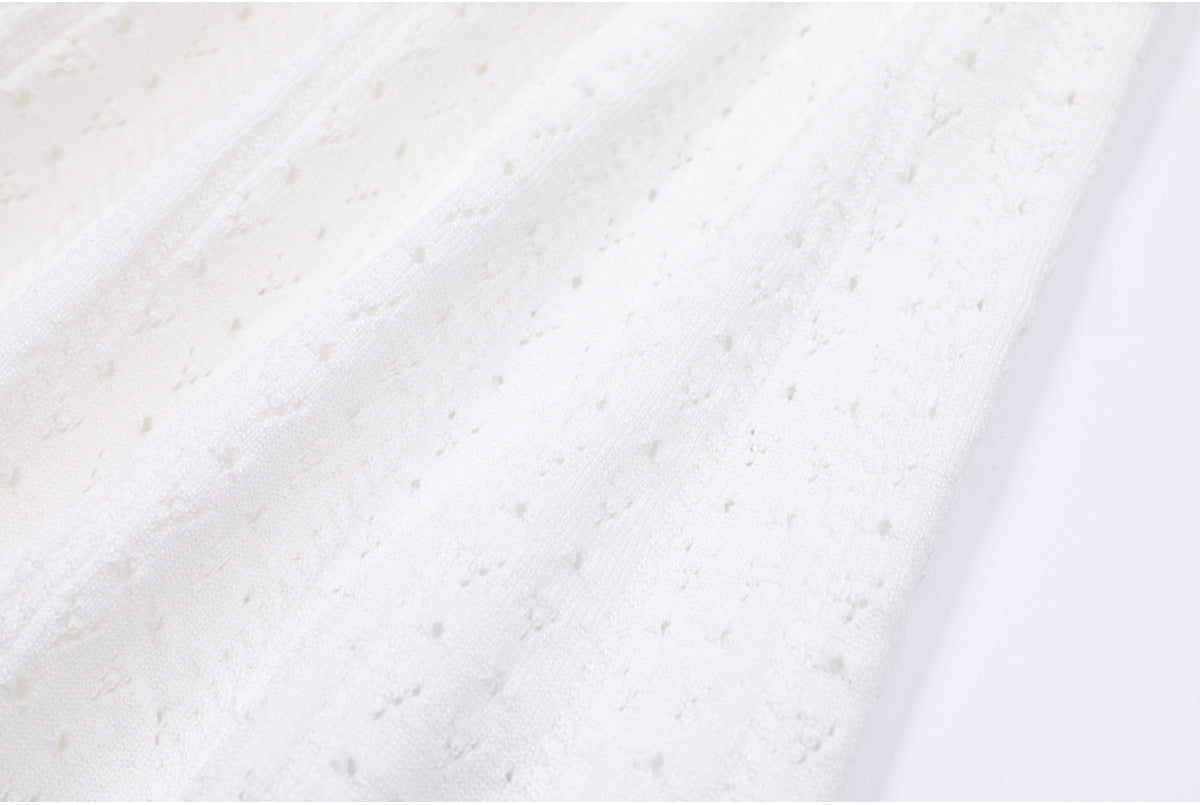 25ss European and American spring and autumn fashion knitted dress