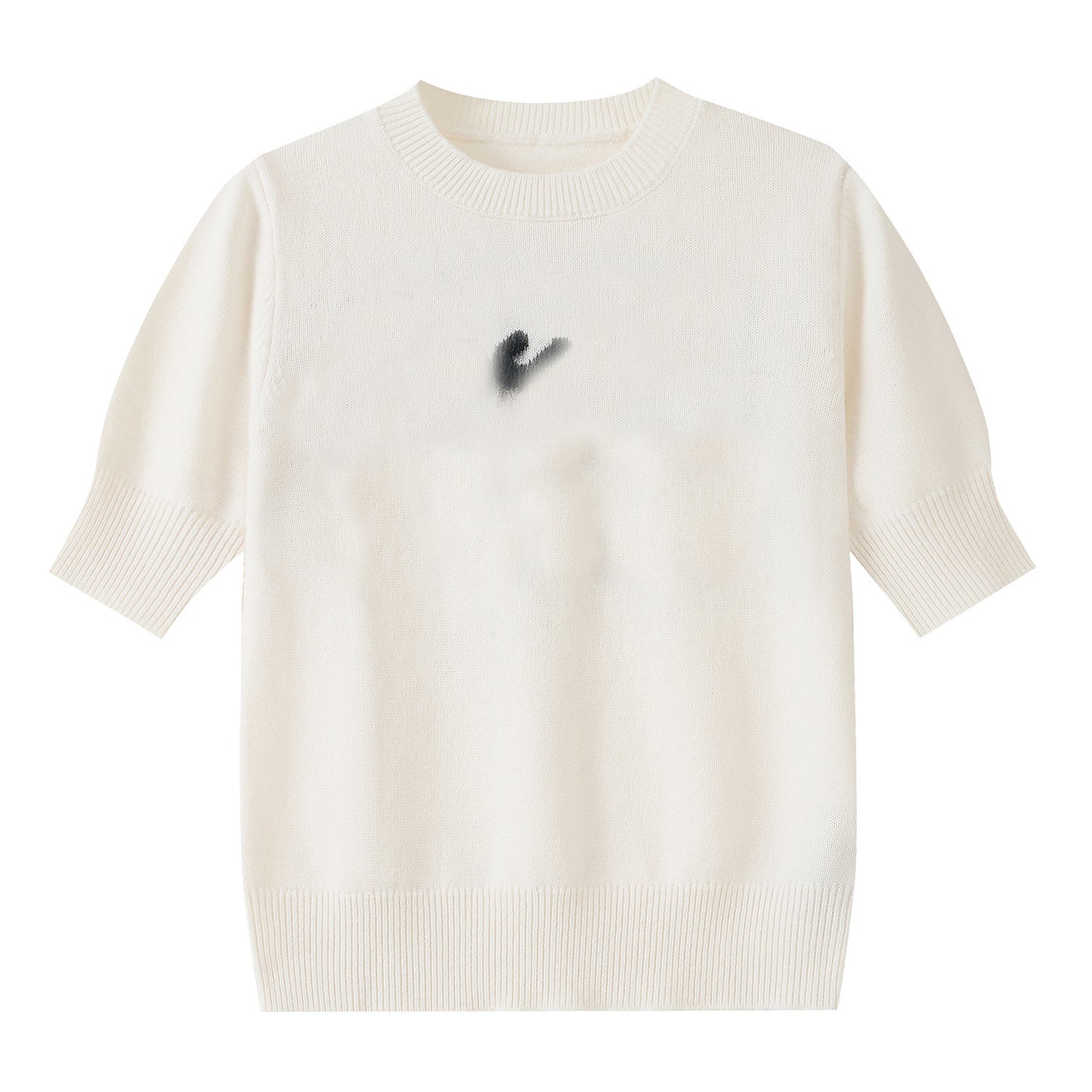 25ss Embroidered, youthful and versatile knitted sweater
