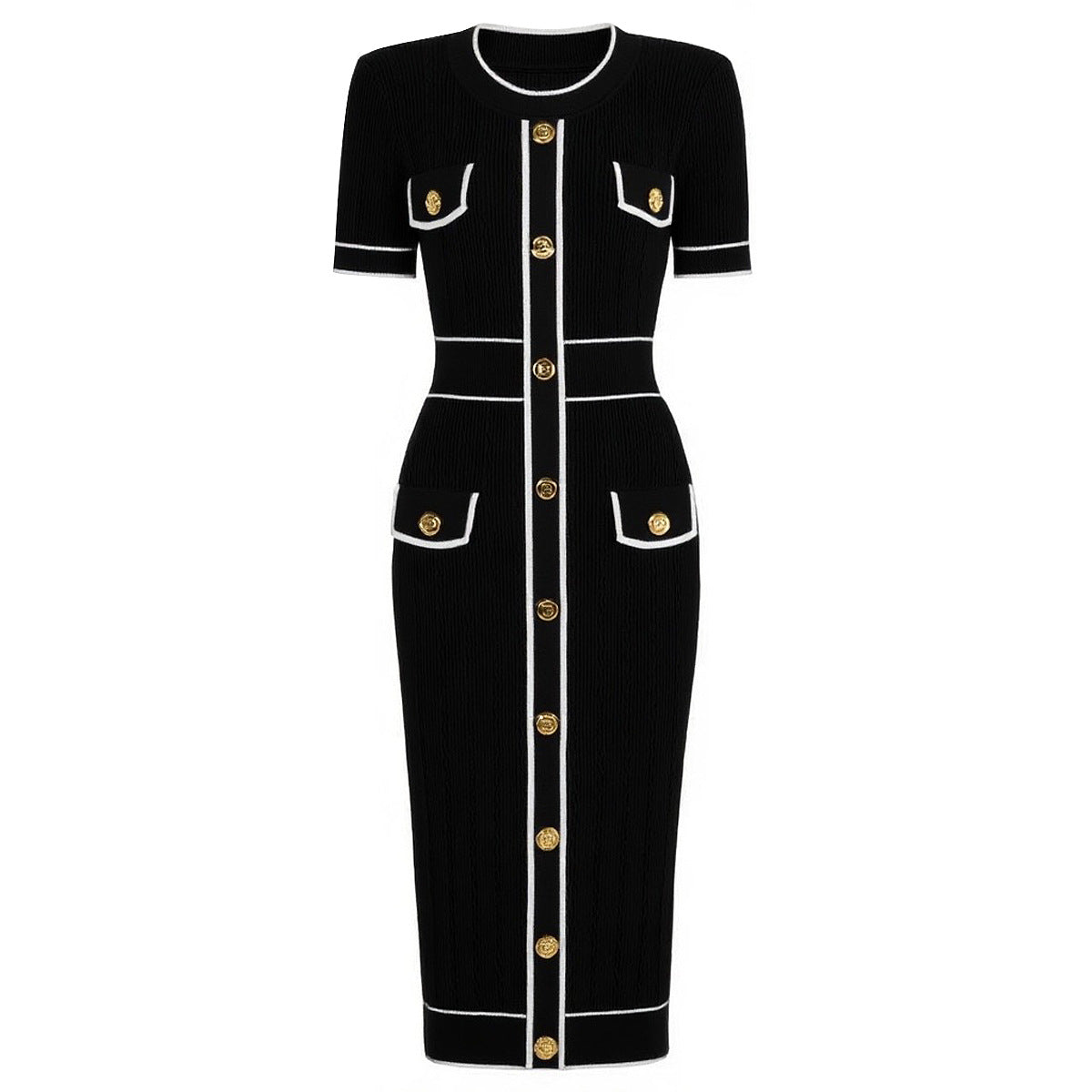 25ss A versatile knitted slimming dress that wraps around the buttocks