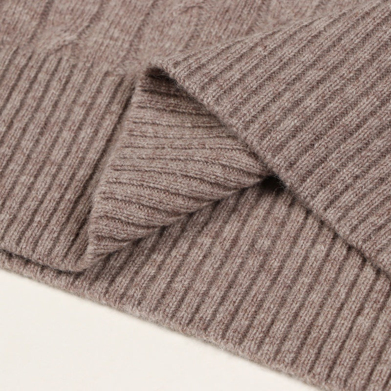 25ss polo neck wool sweater for autumn and winter
