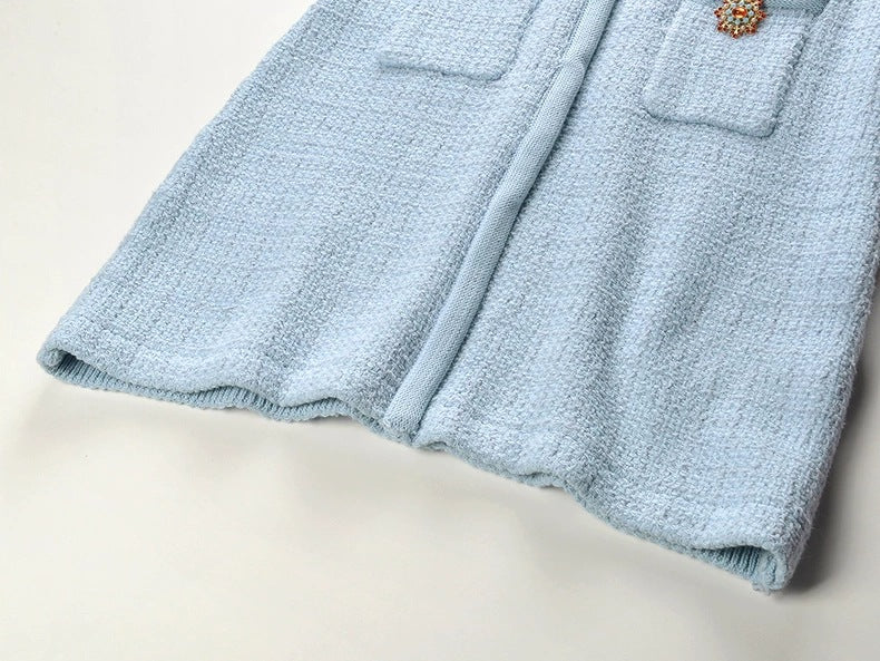 25ss A delicate chanel-style knitted dress by a socialite