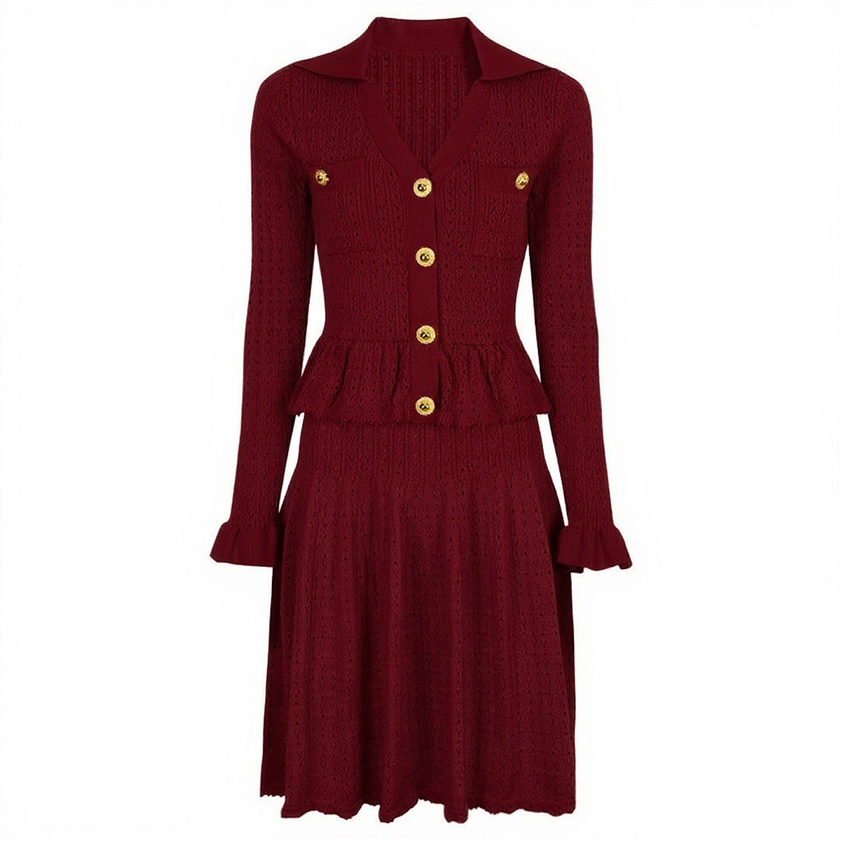 25ss European and American fashionable knitted dress