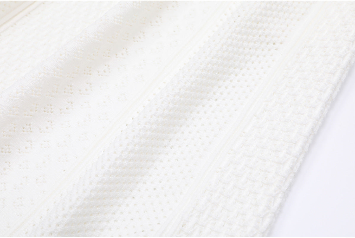 25ss Spring and Autumn knitted lady cardigan suit dress