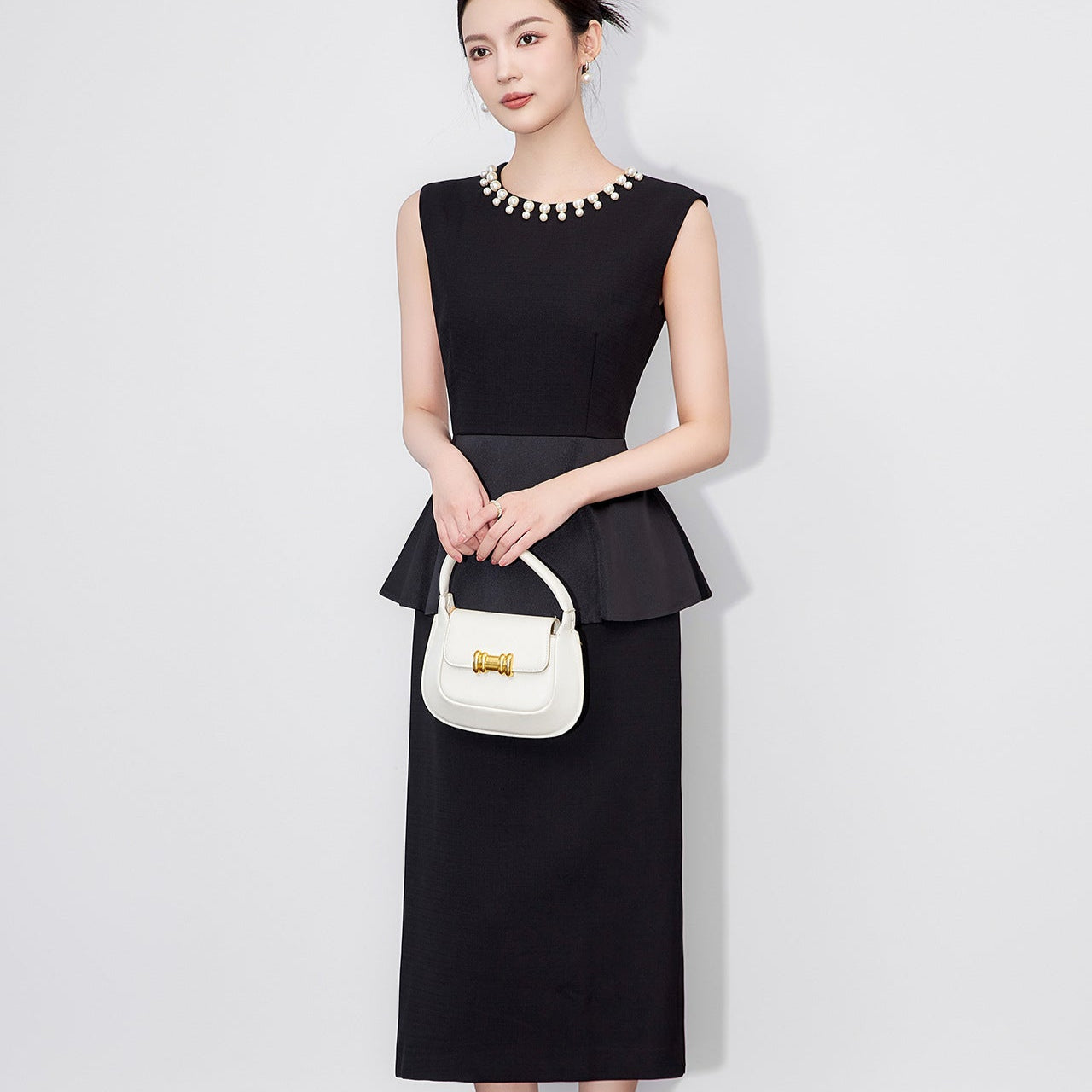 25ss Two high-class socialite faux dresses with ruffled edges