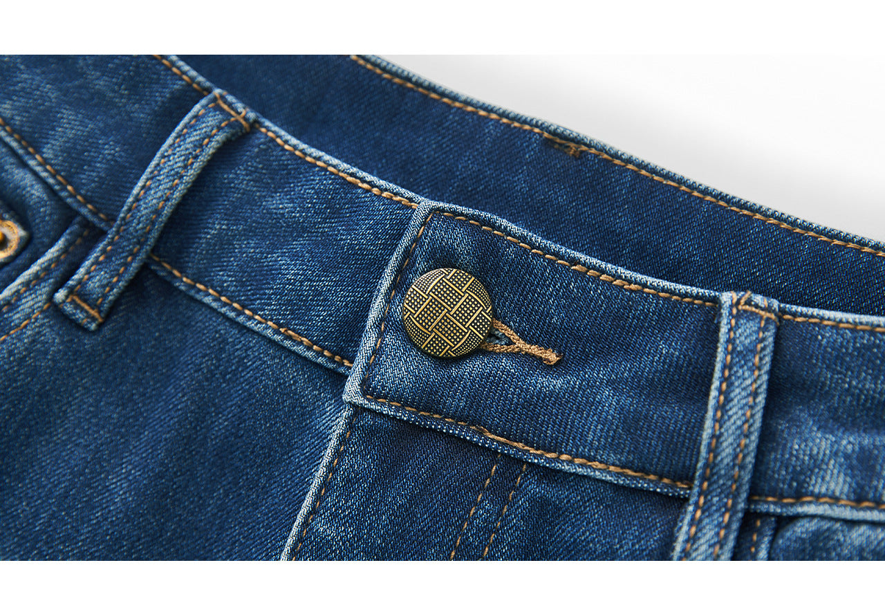 25ss Smoothed bamboo joint slightly flared jeans
