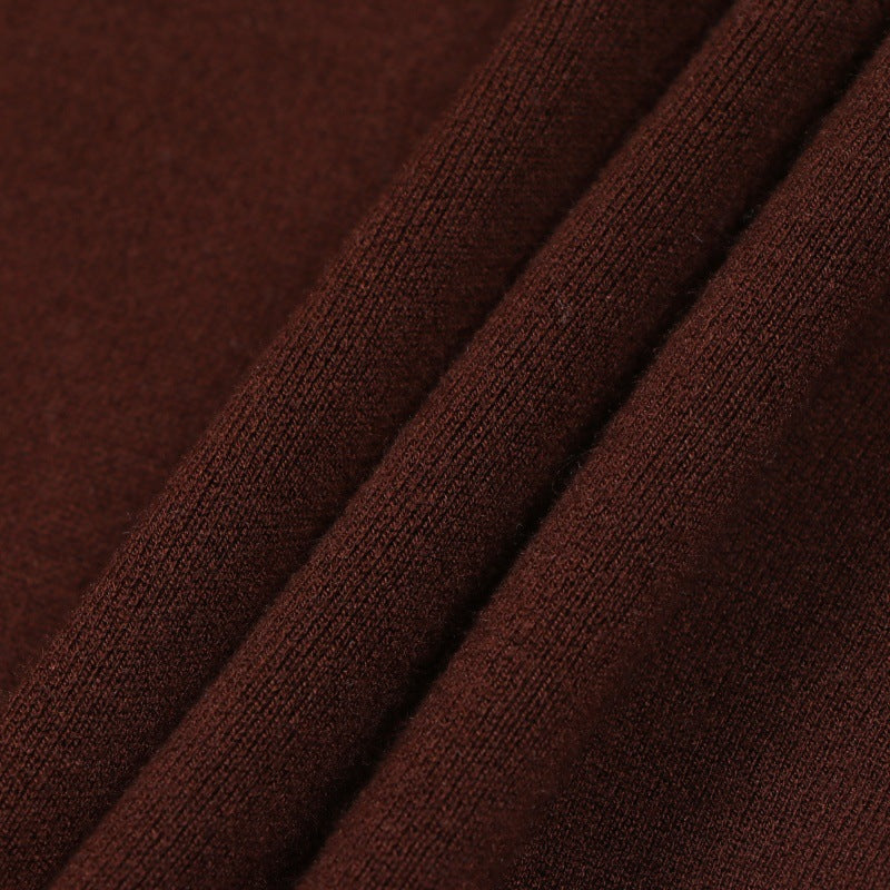 25ss Spring and Autumn Polo collar cashmere knitted casual suit