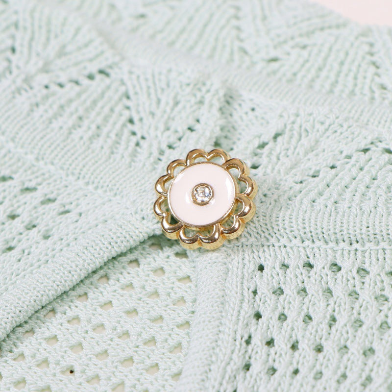 25ss Mid-length knitted dress for spring and summer