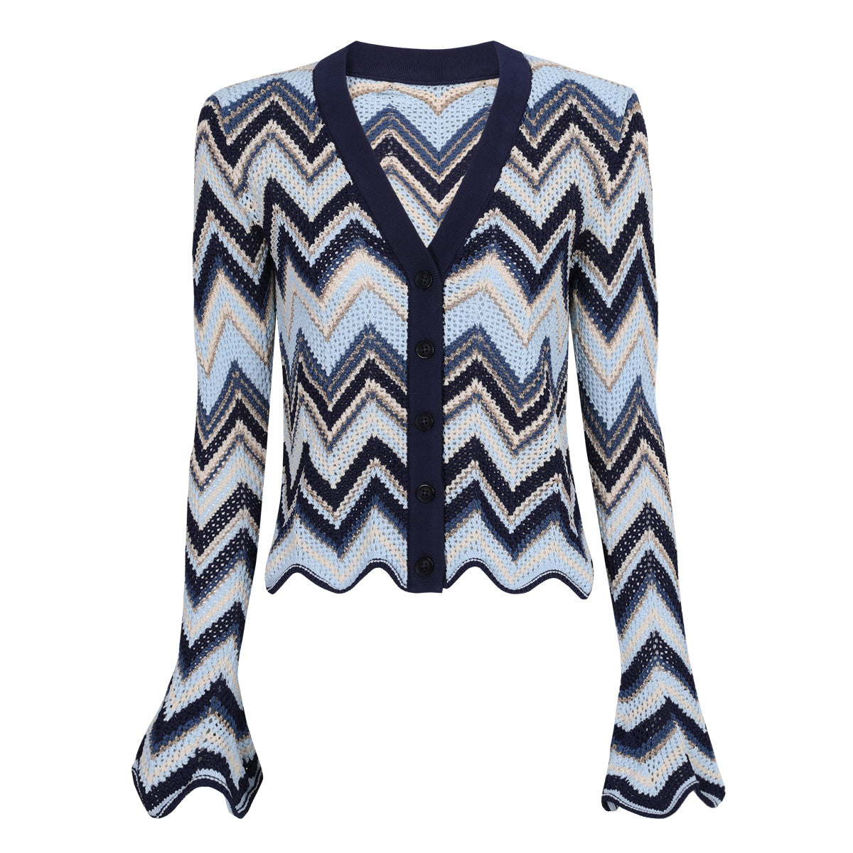 25ss Slimming long-sleeved knitted sweater coat