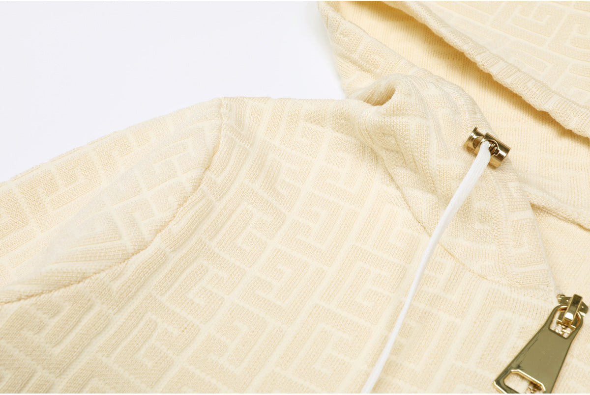 25ss Chunqiu Heavy Industry Knitted Casual Suit