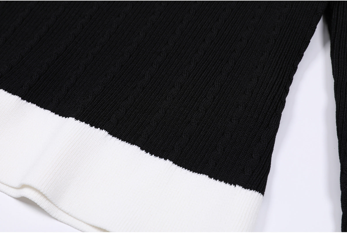 25ss A versatile wool blend knitted sweater for spring and autumn
