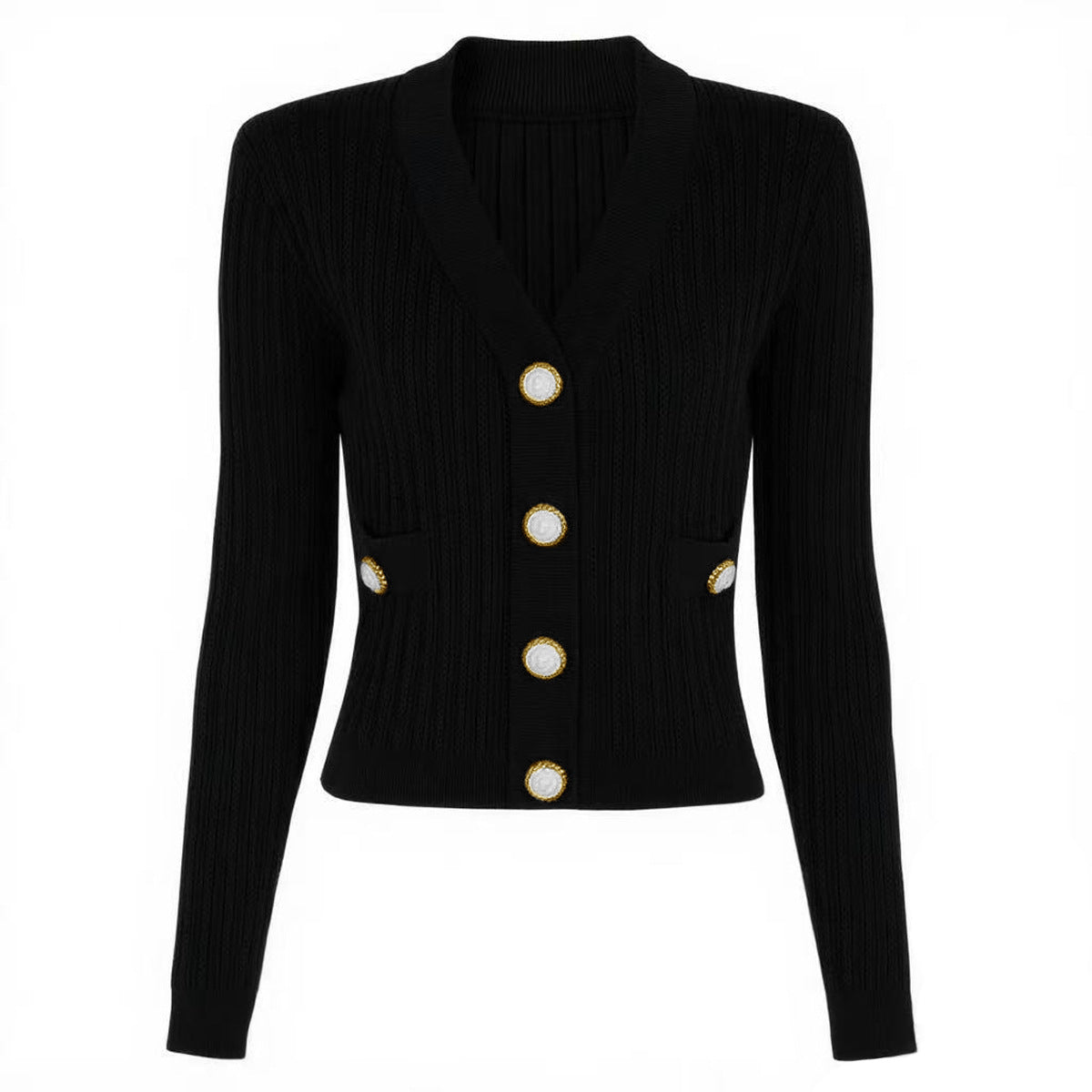 25ss European and American spring and autumn knitted sweater coat