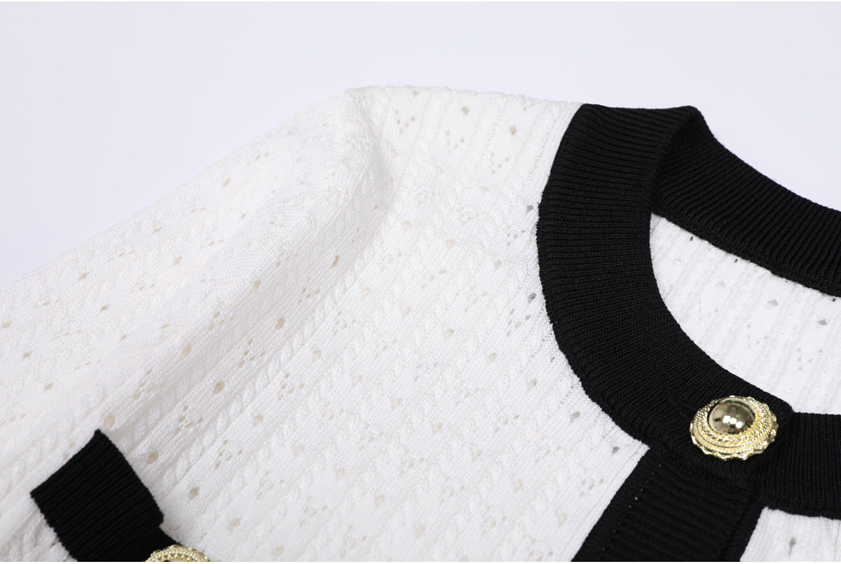 25ss Short European and American knitted dresses for autumn and winter