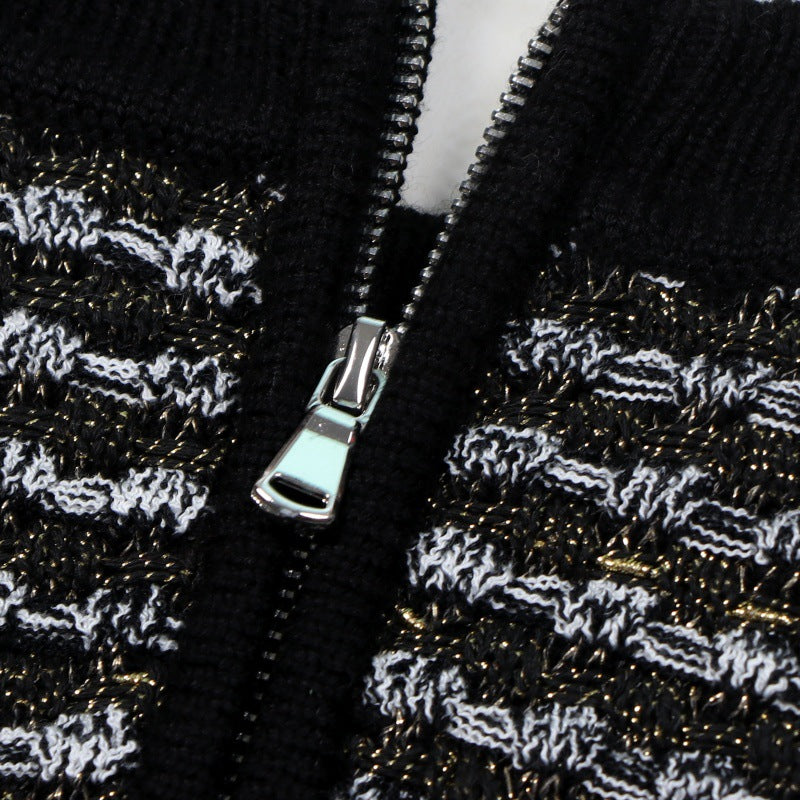 25ss Autumn and winter chanel-style knitted fashion casual set