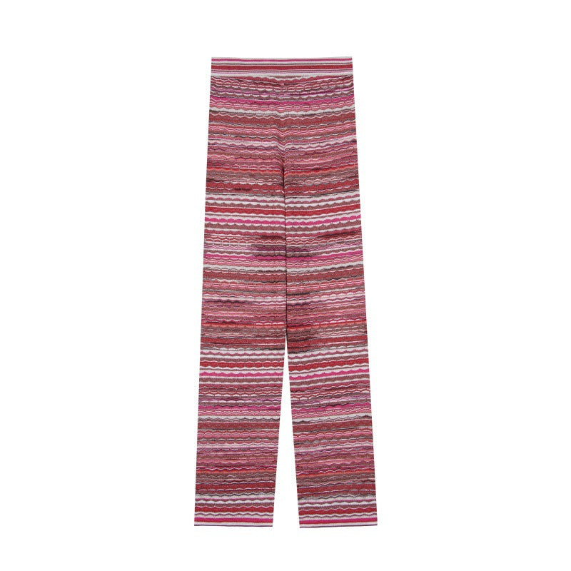 25ss Elegant spring and summer vest and casual long pants set