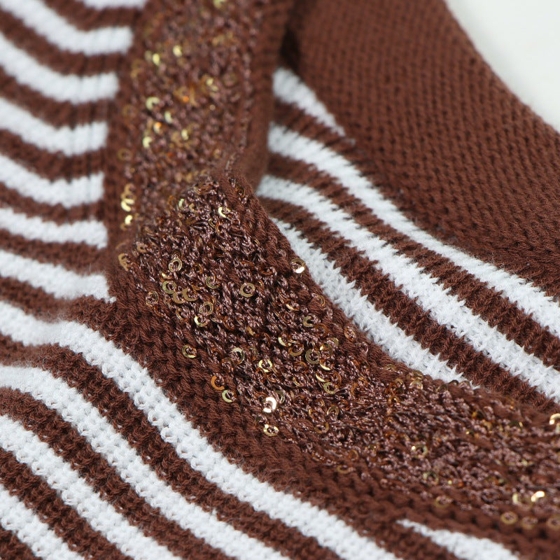 25ss Old Qian style knitted fashion casual suit