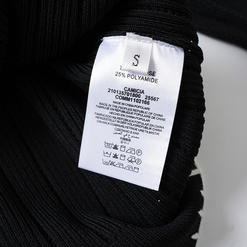A high-quality knitted cardigan jacket