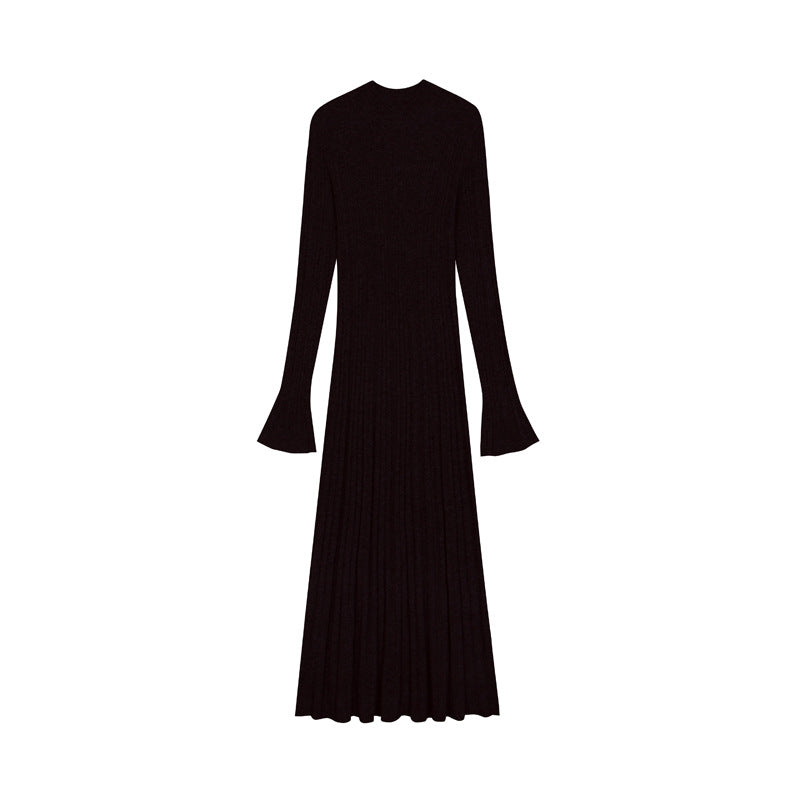 25ss Elegant woolen base knitted dress for autumn and winter
