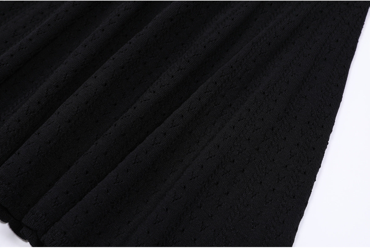25ss European and American spring and autumn fashion knitted dress