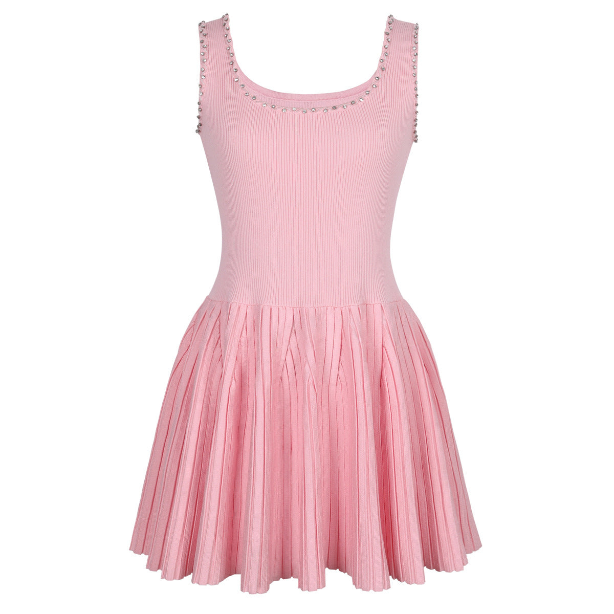25ss Knitted dress for European and American socialites