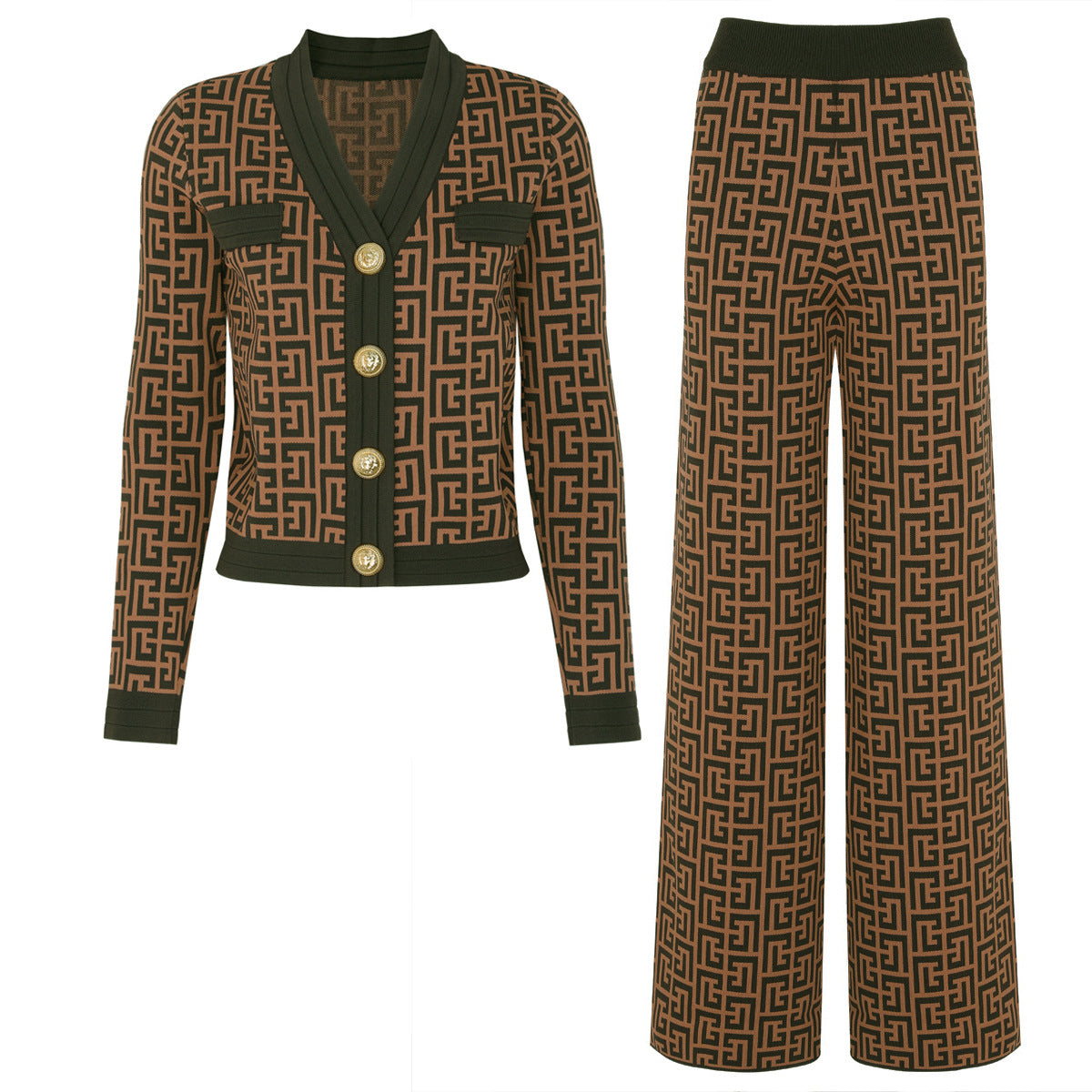 25ss Spring and Autumn Fashion Knitted sweater set