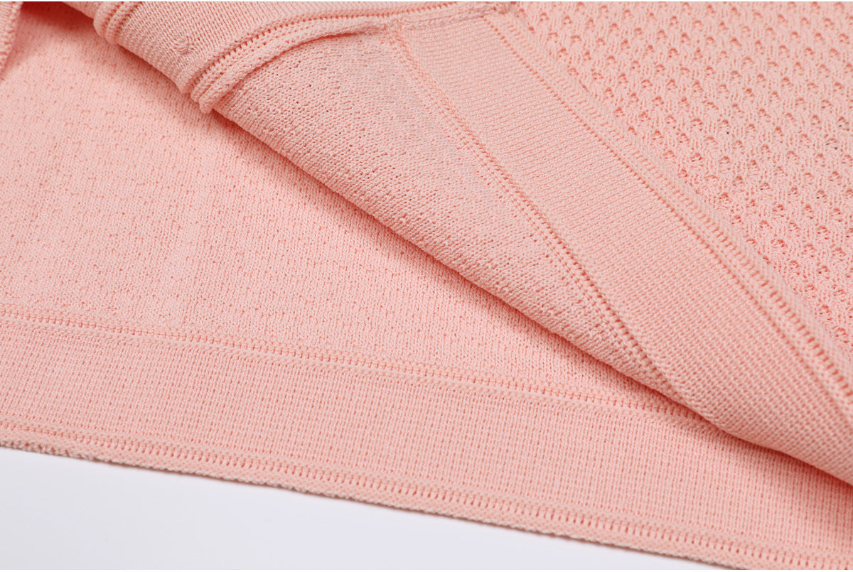 25ss A slimming knitted sweater coat for socialite
