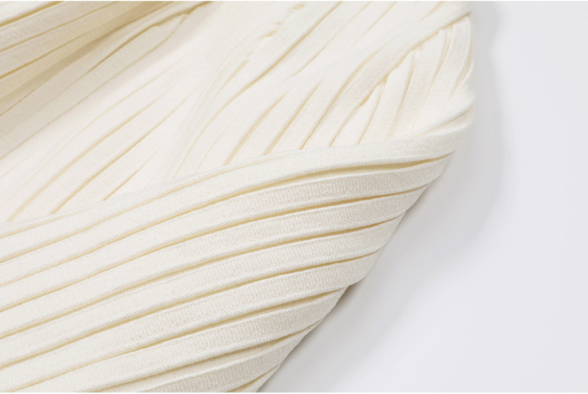 25ss Knitted dress for European and American socialites