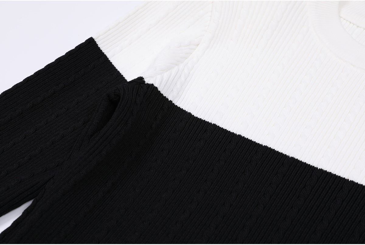 25ss A versatile wool blend knitted sweater for spring and autumn
