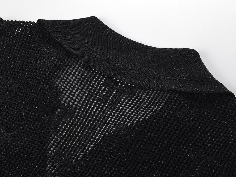 25ss Classic and elegant black bow knitted dress