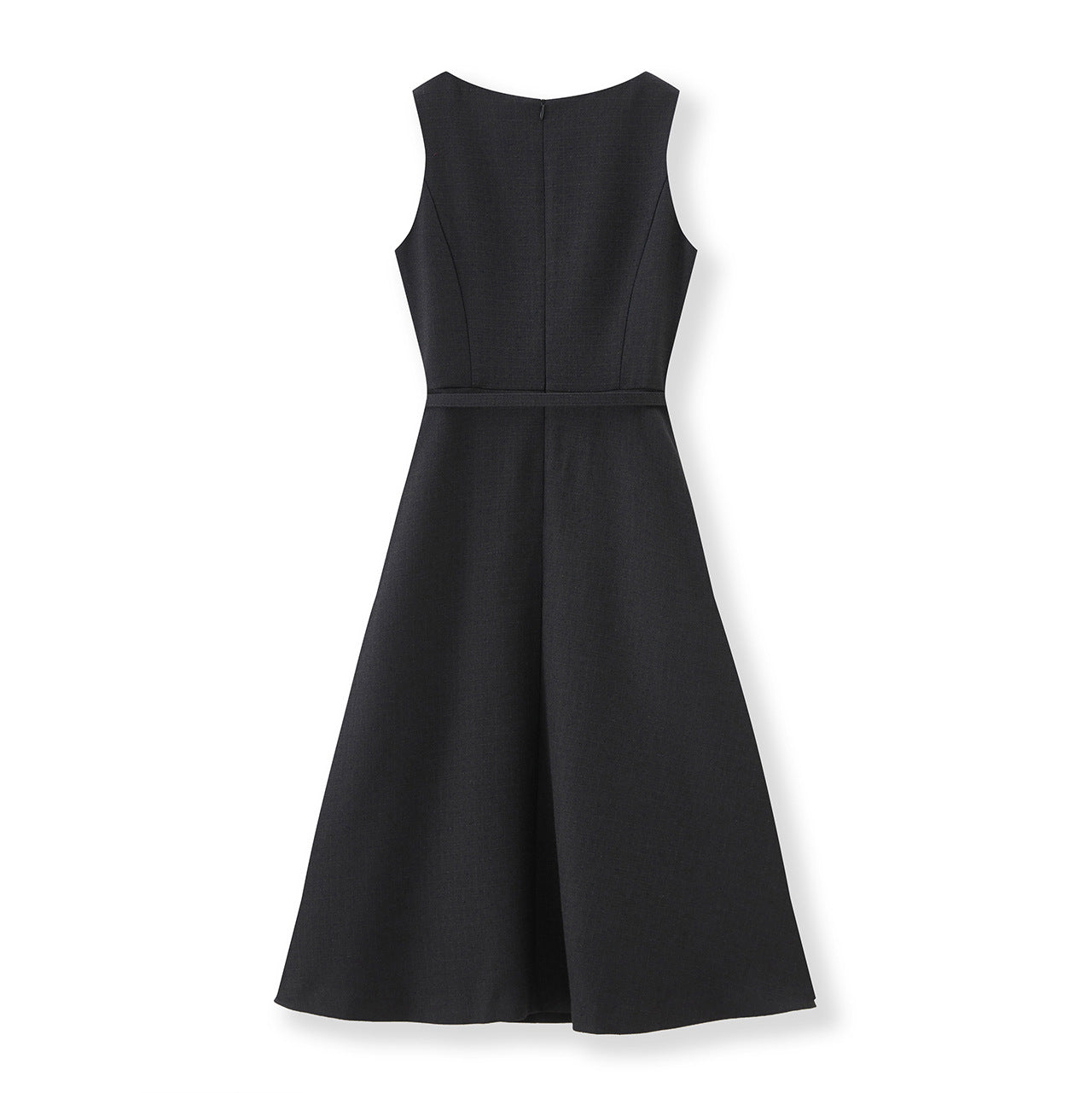 25ss French high-end cinched-waist wide-hem dress