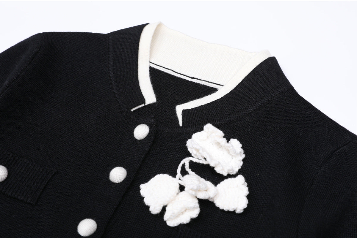 25ss Chunqiu Heavy Industry Knitted Casual Style Set