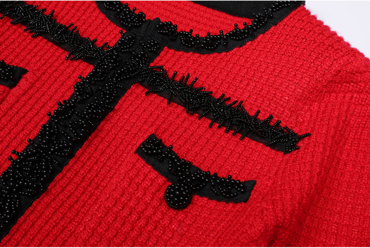 25ss European and American autumn and winter knitted dresses