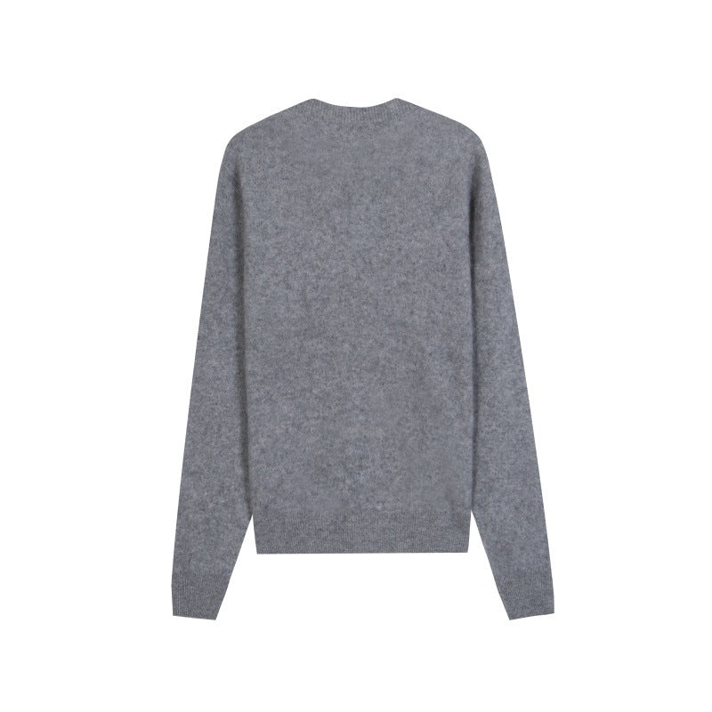 25ss Elegant wool and cashmere knitted sweater for autumn and winter