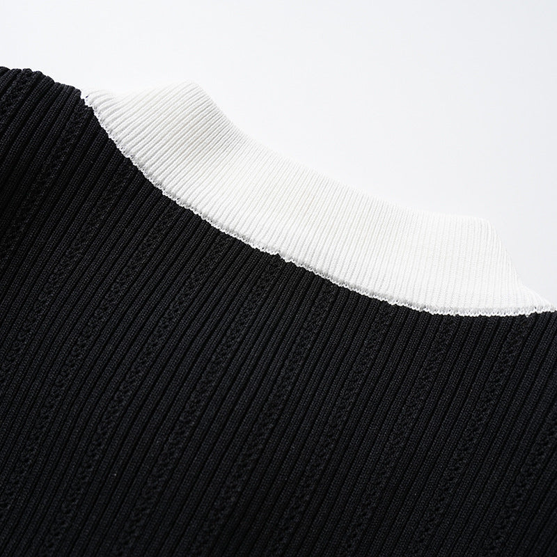 A high-quality knitted cardigan jacket