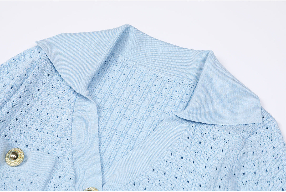 25ss European and American fashionable knitted dress