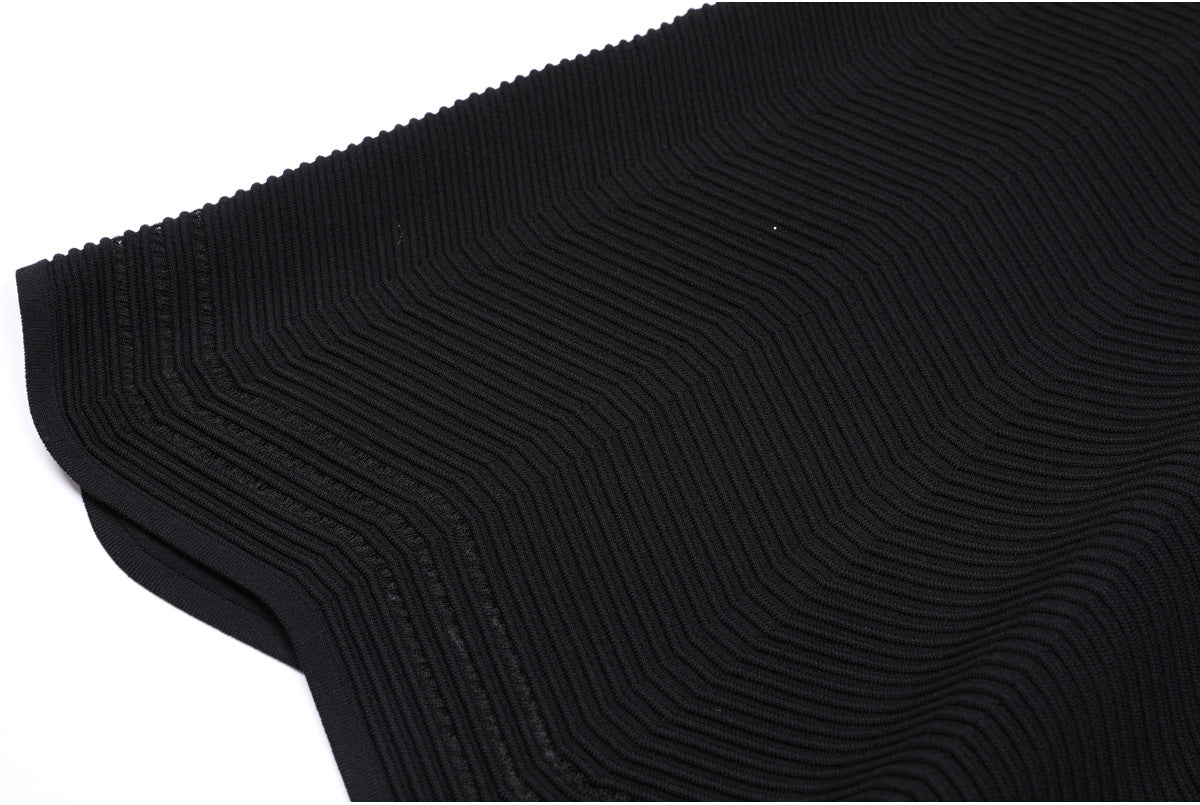 25ss A slimming knitted dress for European and American socialites
