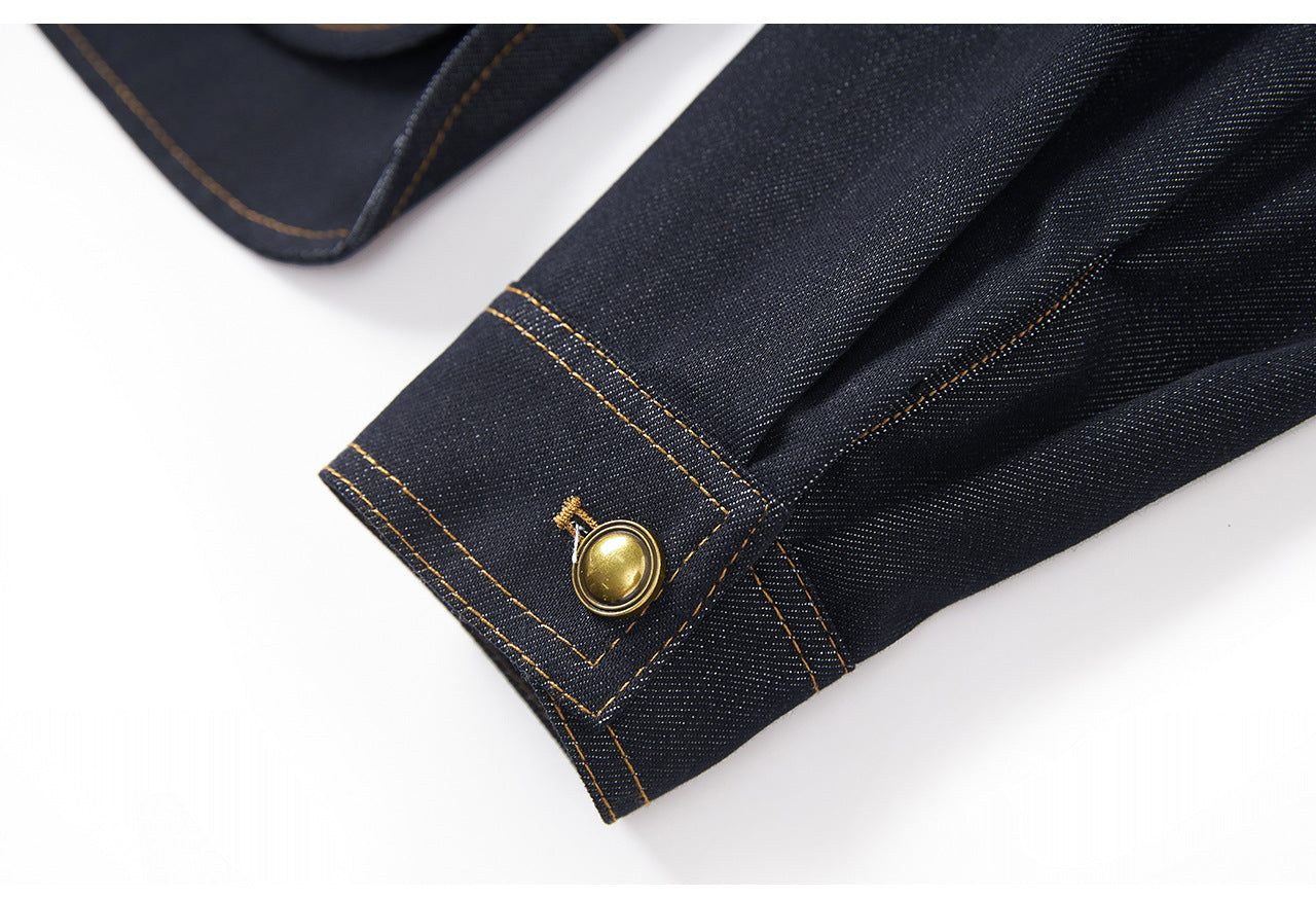25ss Retro, relaxed and casual denim jacket for autumn and winter