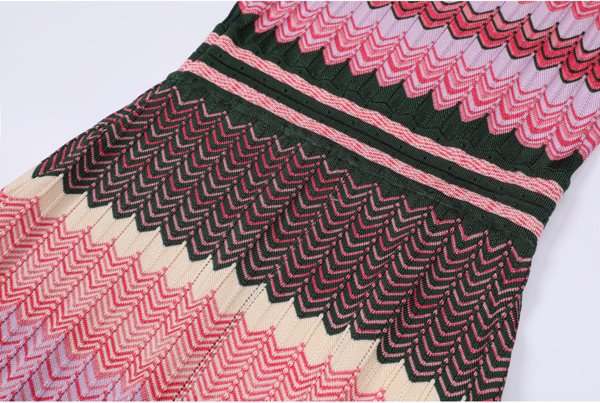 25ss A sleeveless knitted dress for socialite